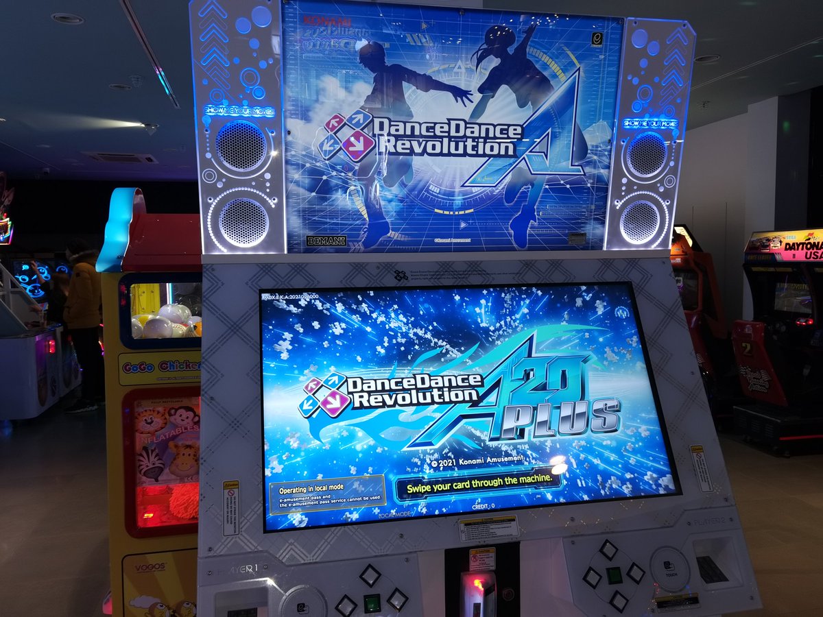 7Ten's tweet photo. DDR A20 Plus UK
I enjoyed my banana
Mad I could leave work and play a new Europe music game arcade release...
Nice one @electrocoin 🙏 You really listened. Cheers everyone.
#DDR #DancingStage #London #UK https://t.co/rHaCbInt0I