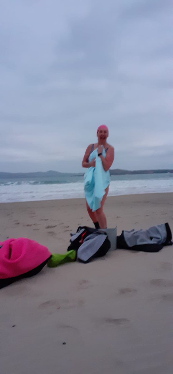 In memory of Ashling - just needed to walk and dip in the sea with my Donegal swimming women group today.  How can we change this - surely we should be able to go out or stay in without fear… #AshlingMurphy