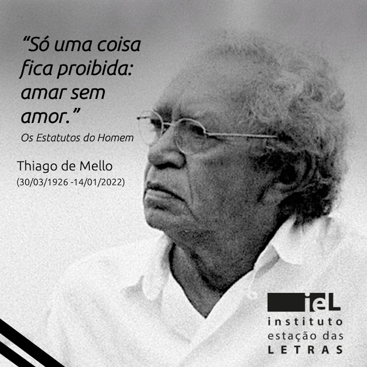 Literarea's tweet image. #ThiagoDeMello