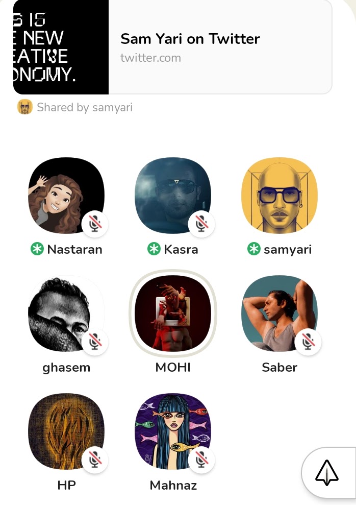 thank you <a href="/ItsNaastaaraan/">Nastaran </a> , <a href="/sam_yari/">Sam Yari</a> , @rezazare__ , <a href="/PartoviKasra/">Leo</a> 
for the great Auction room you conducted today 
🔥🔥🔥 you guys Rock🔥🔥🔥