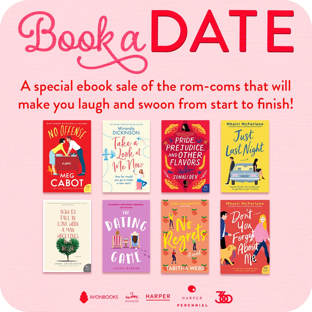Harper360's tweet photo. Valentine's Day may be over, but our deals on romance ebooks are happening all month long!
#BookADate here: https://t.co/s6HxxO1Pwk https://t.co/4Gz5wm9I0n