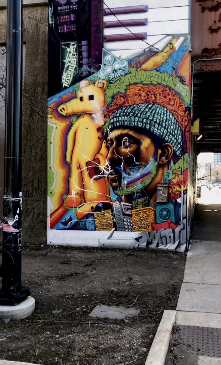 alpinejackson's tweet image. Dope Madlib/Quasimoto piece at Hubbard &amp;amp; Green in the West Loop