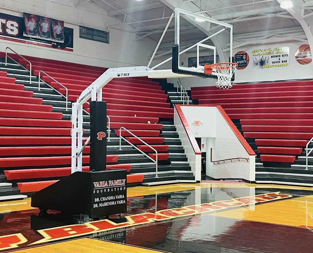 Prestonsburg High has installed new basketball rims for the first time in 30 years, adding to the beauty of the Fieldhouse!
