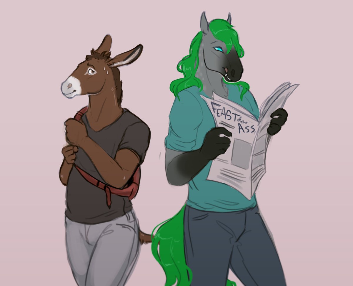 Today I learned January 14th is Feast of the Ass day. Hey, where you going?
Silly sketch by <a href="/Skippy_Lynn/">✨Skippy✨</a>