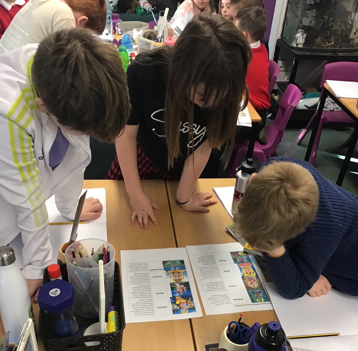 K9_is_my_puppy's tweet photo. As part of our RE learning on Hinduism π this afternoon we have been finding out about Hindu Gods.
#MDRE https://t.co/WU6Y3dwBVu