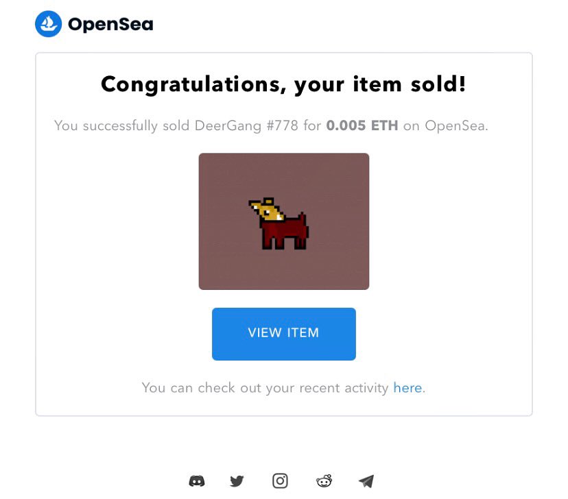 DeerGangNFT's tweet photo. DeerGang #778 the is adopted🎉
thank you for believing in our project, we have advanced to 21 owners💯 

Join us today, link in bio on @opensea🔥

#deergang #deergangnft #nft #cryptocurrecy #Ethereum #project #nftbuyers #nftcollector https://t.co/Rw1dcpxjaN