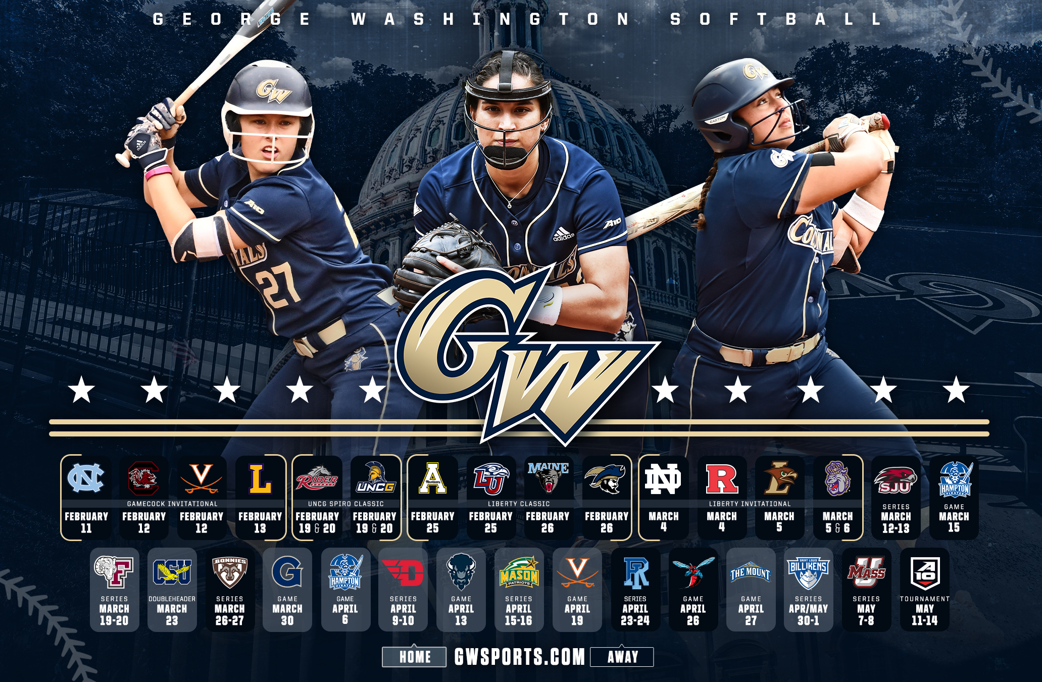 College Softball Schedule 2022 Gw Softball On Twitter: "Our 2022 Schedule Is Here!!! The Countdown Is On  To Opening Day Vs. Unc At South Carolina On Feb. 11! ➡️  Https://T.co/Owgvhmcdq8 #Raisehigh | #Together Https://T.co/3Jpoltxmnf" /  Twitter