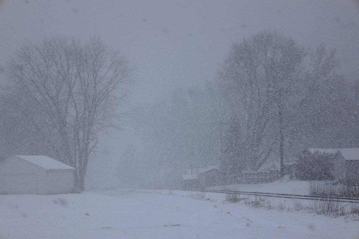 StrmchsrHunterF's tweet photo. Snow straight from my Canon R. Wow. THIS IS HEAVY SNOW in Ames, Iowa moments ago. Zoom in to see the huge flakes! Measuring now. @NWSDesMoines #iawx https://t.co/xdkHQHnKWt