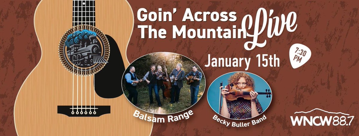 Tomorrow’s show is a go-go! 
.
Y’all come be with us and <a href="/BalsamRange/">Balsam Range</a> at Foundation Performing Arts at <a href="/isothermal_edu/">Isothermal Comm Coll</a> in Spindale, NC, for @WNCW’s Goin' Across the Mountain Live at 7:30 pm EST.
.
Get tix at: 
.
etix.com/ticket/p/68579…