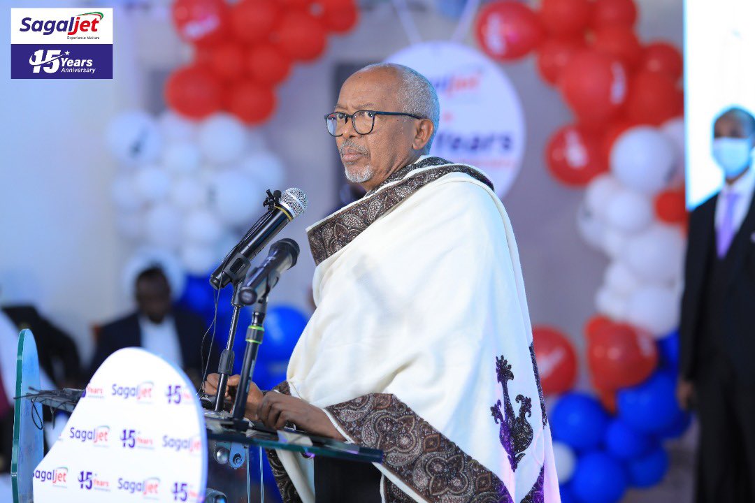 SagaljetCompany's tweet photo. “Aad baan ugu hambalyaaa shirkadda Sagaljet dedaalka  ay muujiyeen iyo hayaanka dheer ee ay soo mareen waana hanti kamid ah hantida at Somaliland leedahay.”

Madaxweyne ku xigeenka JSL
Abdirahman Saylici

#TrustedSince2007
#Sagaljet15Anniversary https://t.co/dLUcfZbbov
