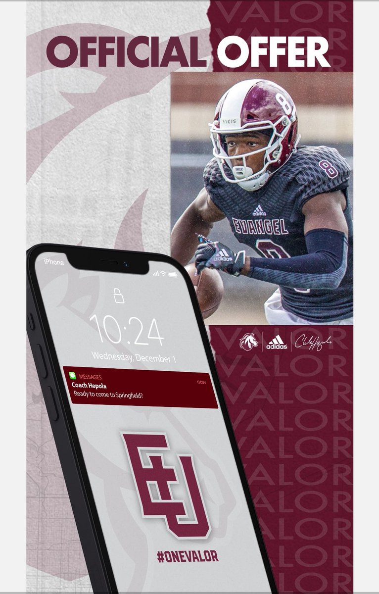 After a great visit and talk with <a href="/CoachHepola/">Chuck Hepola</a> <a href="/dennisdarnell1/">dennis darnell</a> I’m blessed to receive my 3rd offer to <a href="/Evangel_FB/">Evangel Football</a> #AGTG