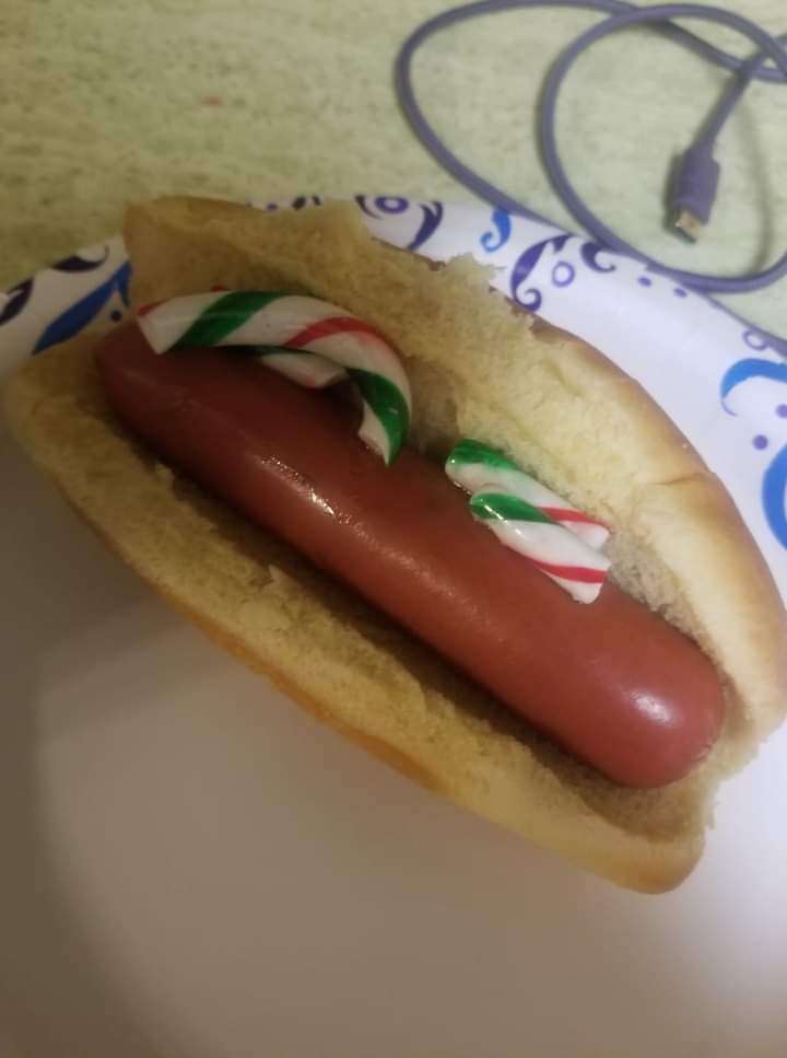 toothpaste hotdog