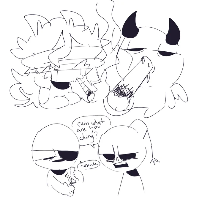 i love making isaac weed drawings its hilarious in fact 