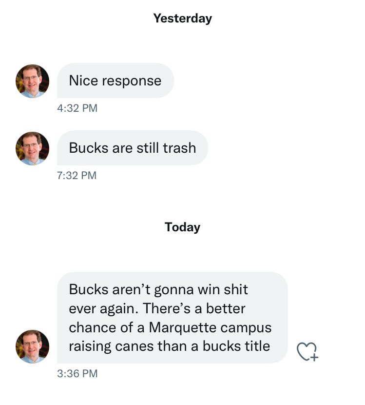 You think he ever gets tired of this