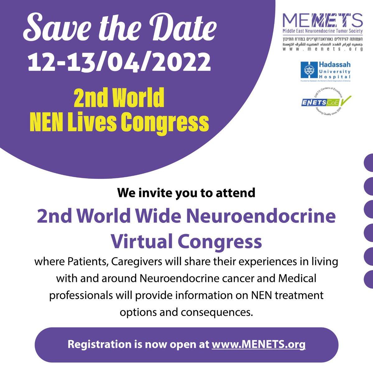 MiddleEastNETS's tweet photo. Regretfully due to circumstances beyond our control we are rescheduling the congress originally planned for 19-20/01/2022. The new dates are 12-13/04/2022. https://t.co/hWlo24yzx2