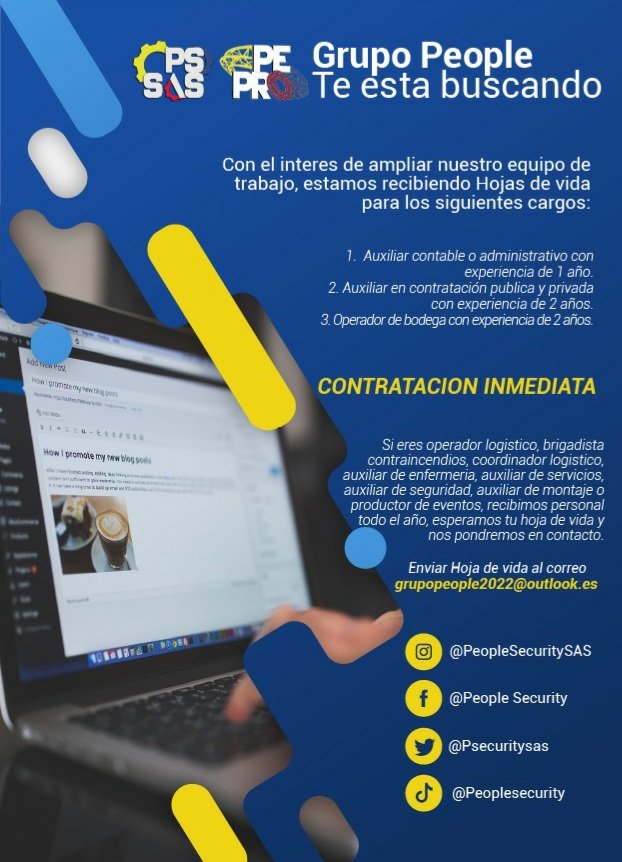 psecuritysas's tweet image. #TrabajoSiHay #eventosbogota #ofertalaboral 
#yosoypeople