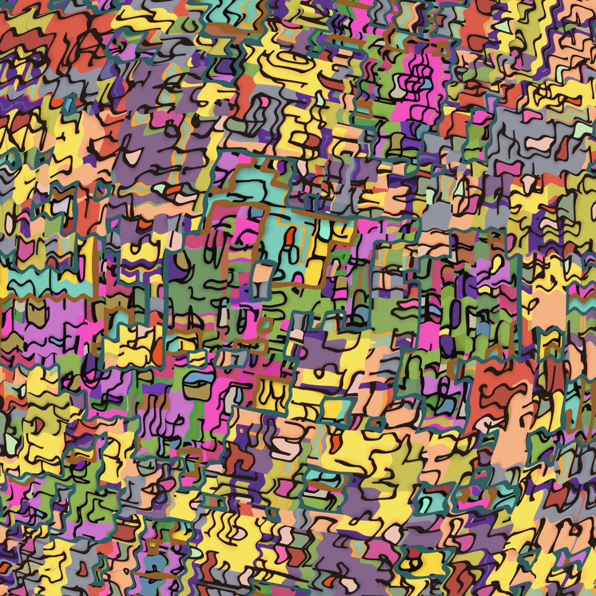 digconart's tweet photo. Start the weekend off right playing a little "Hurdy Gurdy" at 40x40. Reap the whirlwind! #abstract #art #abstractart #artist #contemporaryart #painting #artwork #abstractpainting #generativeart #artoftheday https://t.co/zsGxfdqIXy