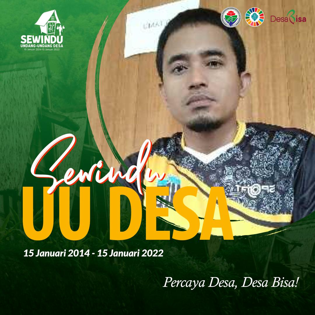 Alhamdulillah..sudah Sewindu lahirnya UU Desa 
Percaya Desa, Desa Bisa
#SewinduUUDesa
<a href="/jokowi/">Joko Widodo</a> 
<a href="/halimiskandarnu/">ABDUL HALIM ISKANDAR</a>
@Kemendespdtt
<a href="/malik_haramain/">malikharamain</a>
<a href="/imansyukri/">Iman Sukri</a>
<a href="/taufikmadjid71/">IG : taufik.madjid</a>
<a href="/azzameldzikrie/">#SantriIndonesia</a> 
<a href="/tppkemendes/">TPP KEMENDES</a>
<a href="/tpp_provKalsel/">tpp.provinsi_kalsel</a>