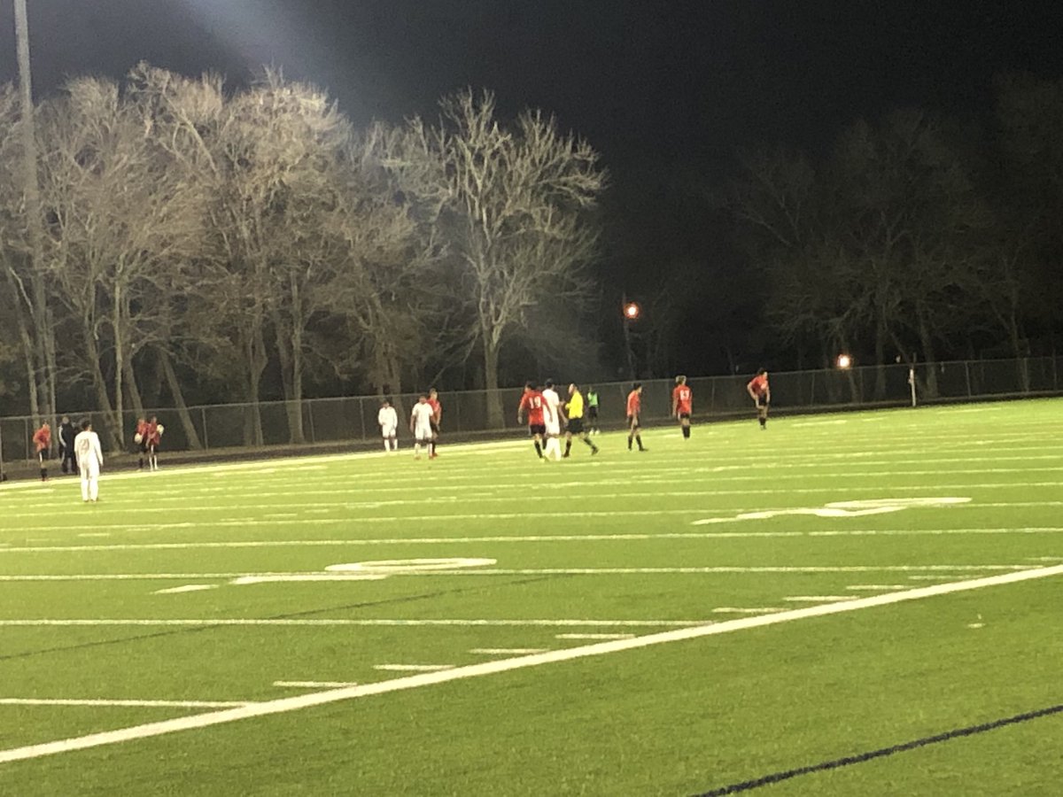 SFAHS_Bulldogs's tweet photo. Varsity on the field with a quick goal. Up 1-0. #ALLIN #QUICKGOAL https://t.co/kmcdLo05qW