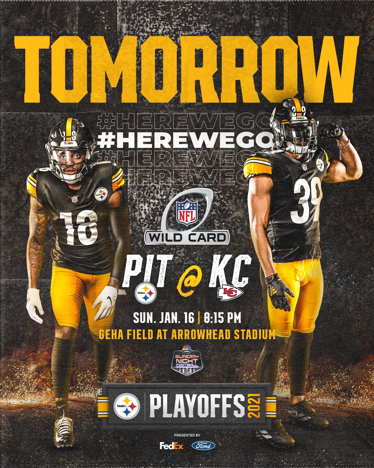 Pittsburgh Steelers on X: 'Can't come soon enough. @FedEx, @OurFordStore