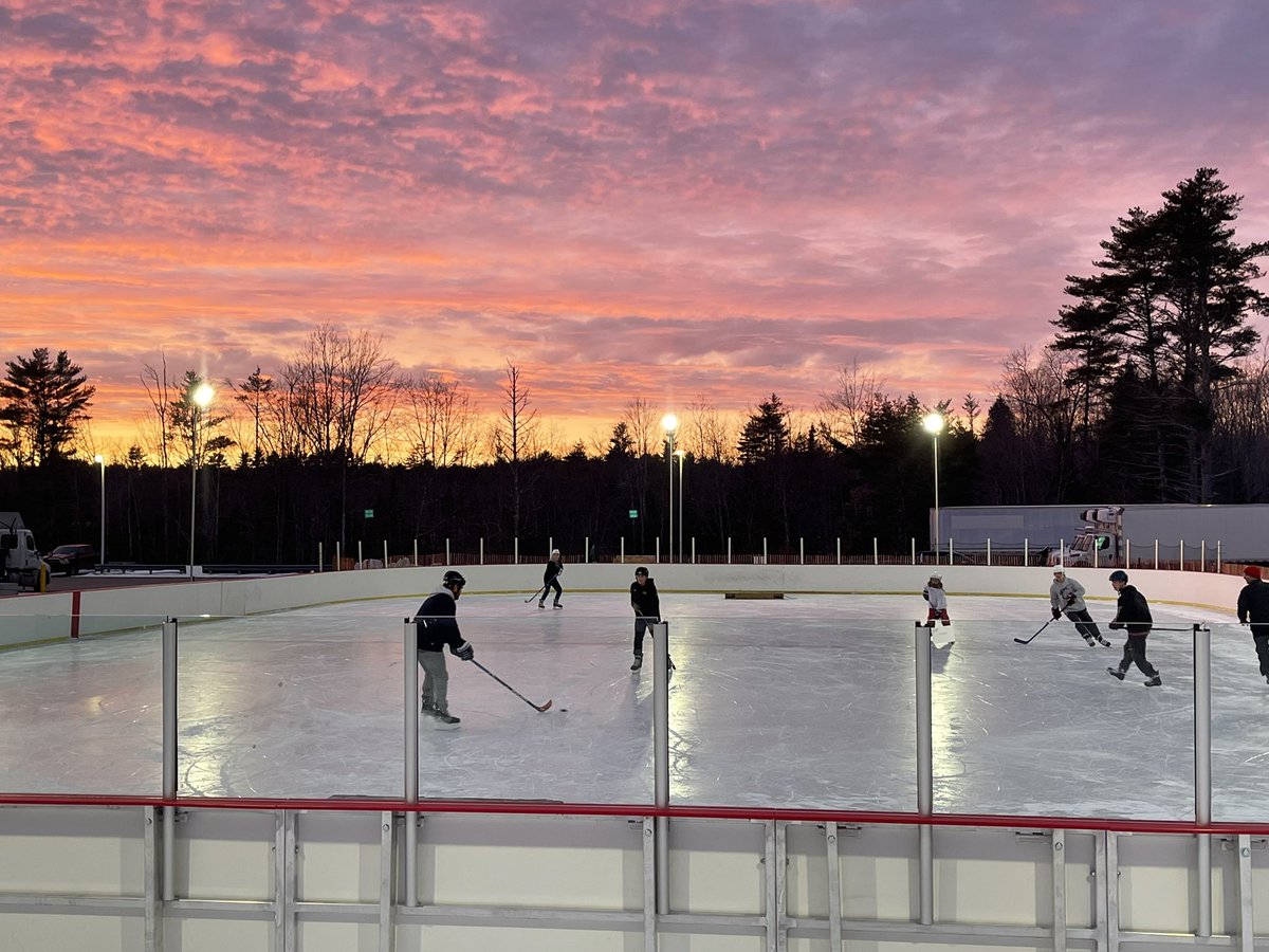 January Pond Hockey #odr #hockey #maine #winter