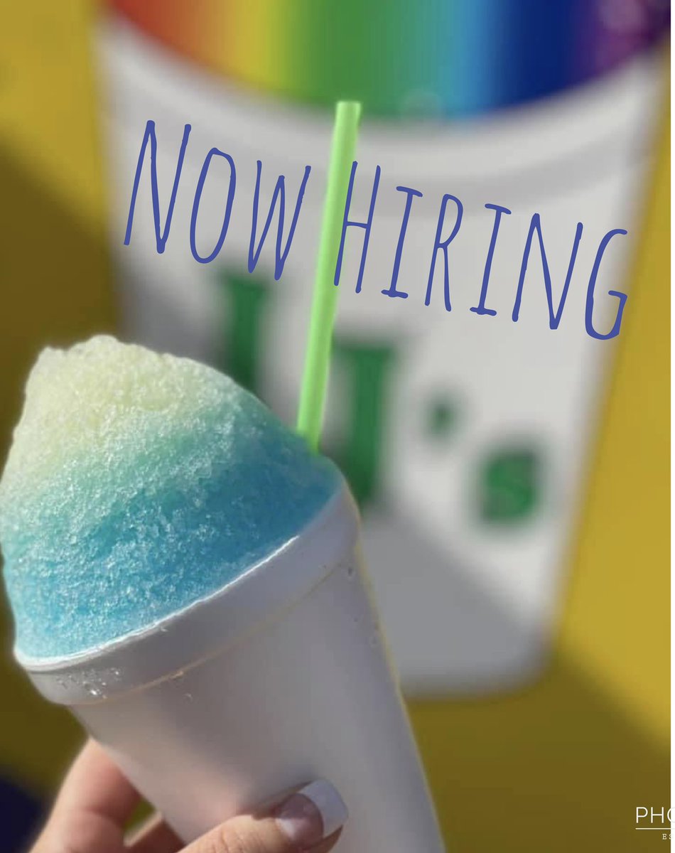 JJShavedIce's tweet photo. We are hiring!

Must be 16 years or older! Message our page if you are interested🍧 https://t.co/Zb4cI1ZfON