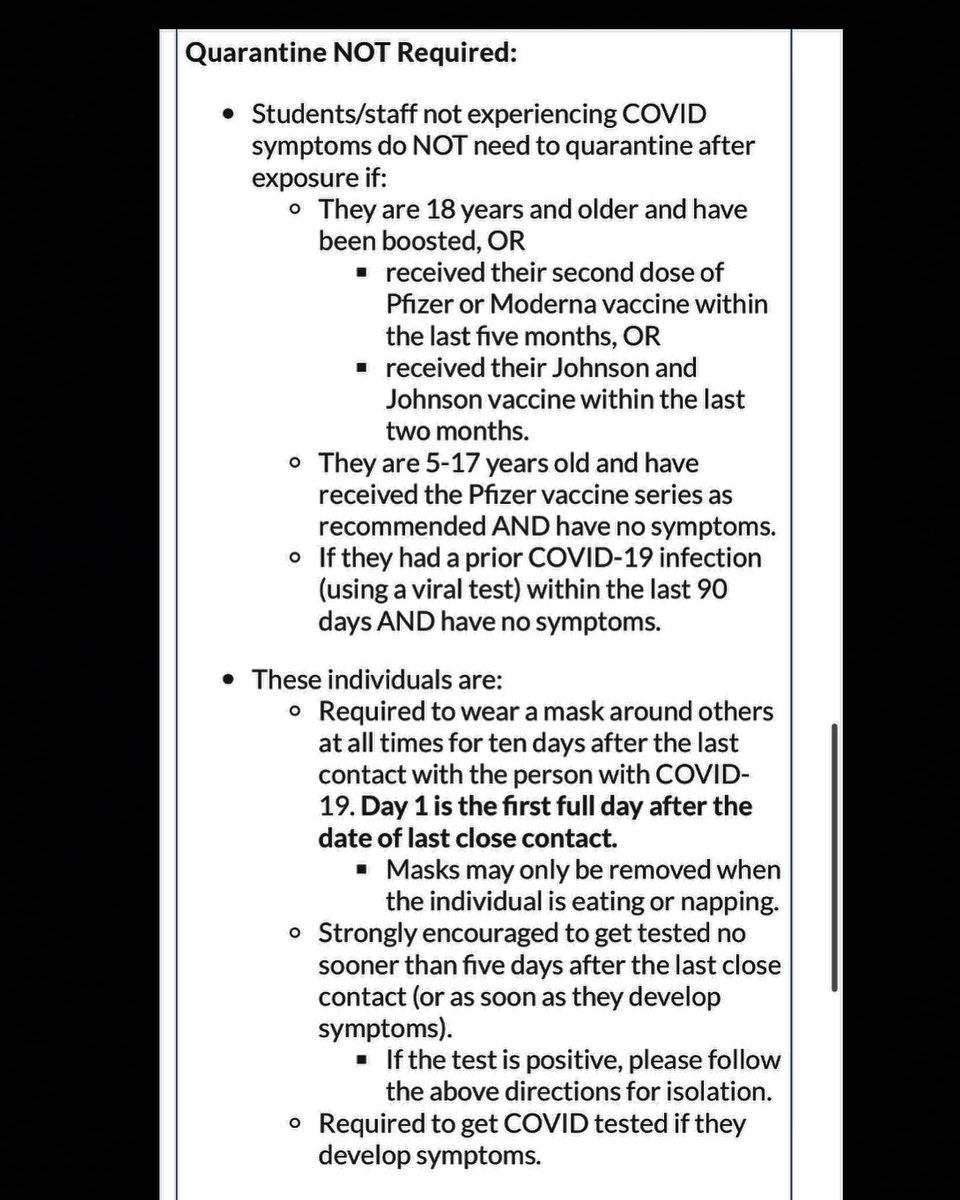 Effective Tuesday, January 18, 2022, BCPS will follow new isolation and quarantine procedures. These changes are in alignment with updated state and county guidance.