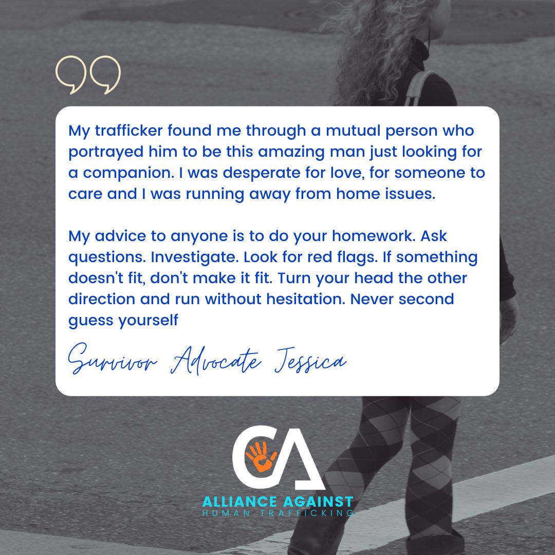 Jessica's case was the "first" U.S. sex trafficking victim recovered by the <a href="/AnaheimPD/">Anaheim PD</a> in 2011. It is because of survivors like Jessica, who help train first responders, that the paradigm shift for law enforcement continues. #AtWhatCost