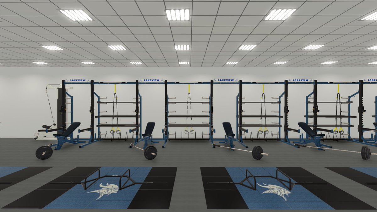 Excited for our kids at Lakeview to train in this new strength &amp; conditioning facility! #PayThePrice #lakeviewvikes 👀 💪🏃👏