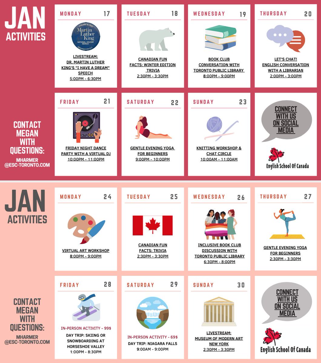 English School of Canada tweet media