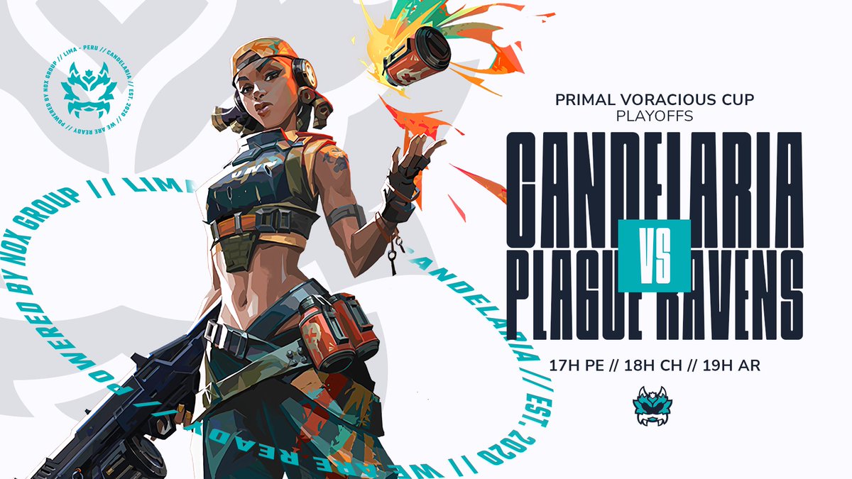candelaria_team's tweet photo. 🔥 MATCHDAY 🔥

Nos enfrentamos contra @PlagueRavensGG por la primera fecha de la VORACIOUS CUP de @GoPrimalGG
¡Te esperamos en la transmisión!

⏰ 17H 🇵🇪 | 18H 🇨🇱 | 19H 🇦🇷
📺 https://t.co/yWUdJNluHE

#valorant #gamer #twich #candelaria #cup https://t.co/gzpMCRKp7C