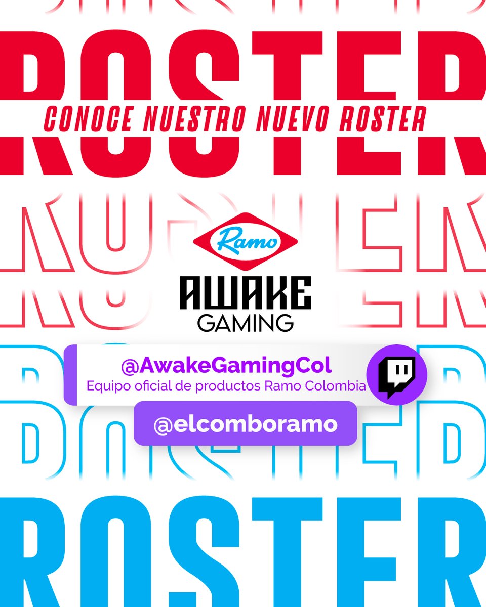 RamoColombia's tweet photo. 😎La cita es a las 05:00 P.M. el sábado 15 de enero, te esperamos aquí : https://t.co/3cmcQW4H2K
Para compartirte una gran noticia🎮🎮🎮
#ramoawakegaming #productosramo #gaming #chocoramo
@Awk_Gaming @LVPcolLoL @LVPesLoL https://t.co/TJYz3fqQZQ
