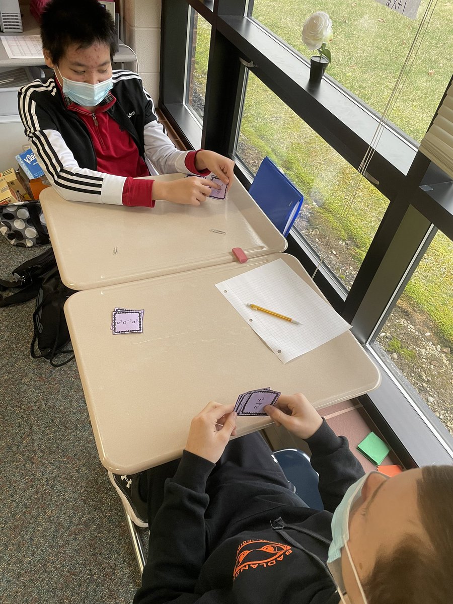 JenKeating67's tweet photo. Friendly game of WAR. @Karrerms #exponents https://t.co/mlksJ8WVhK