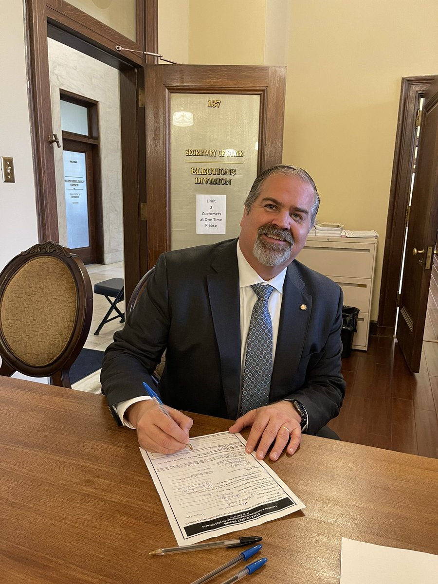 DelegateRiley's tweet photo. IT’S OFFICIAL!!! I will be seeking re-election to the West Virginia House of Delegates - 72nd District. Serving the citizens of WV has truly been an honor and I hope to continue to serve you. #RileyForHouse #ReelectRiley #WVForward https://t.co/qGBjorfbU5