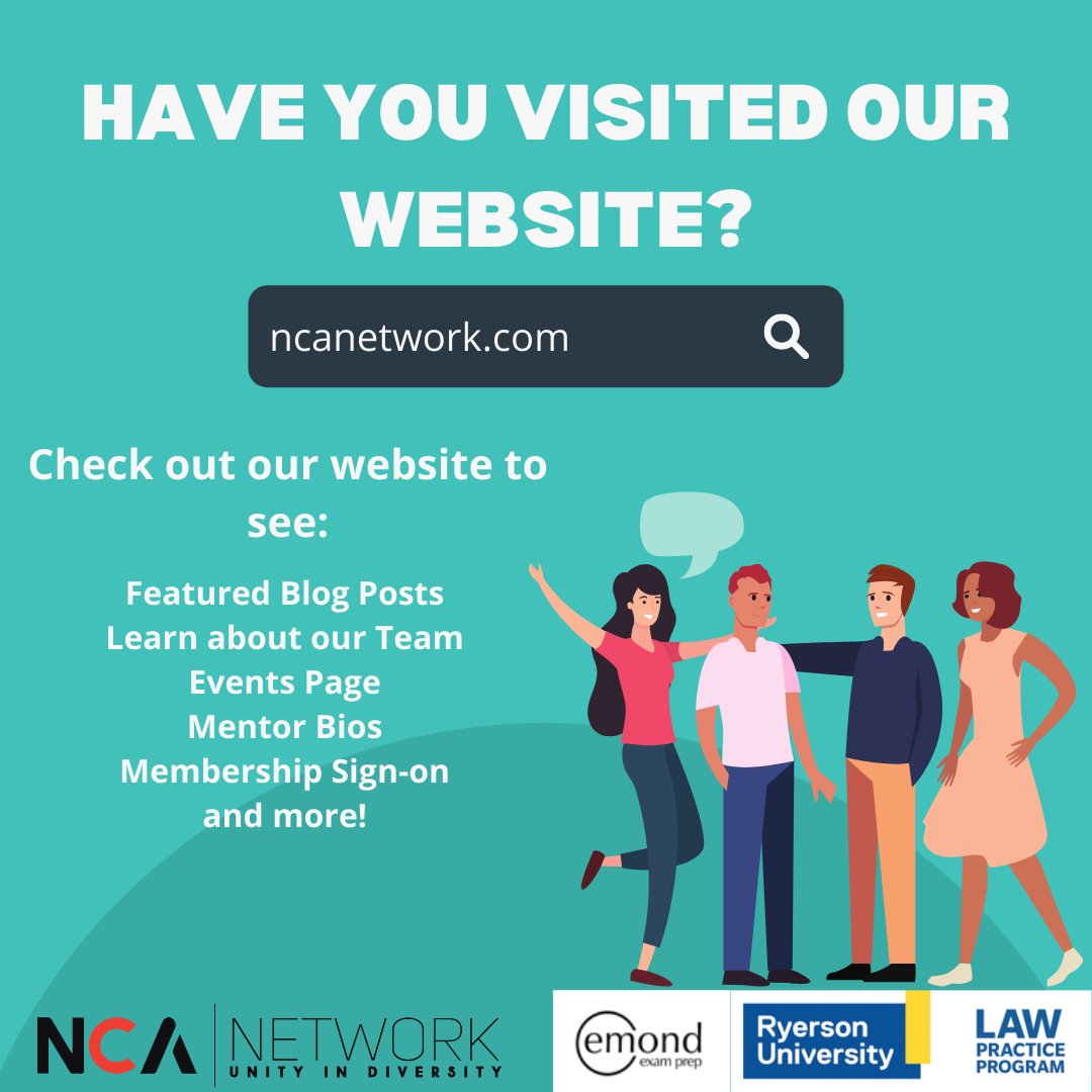 ncanetworkTO's tweet photo. Have you checked out our NCA Network website? Look through our website to see featured blog posts, learn about our team, and more! Remember to sign up to be a member and stay up to date!

Check out our website here: https://t.co/tqPDOWa0BU https://t.co/Og3QXli733