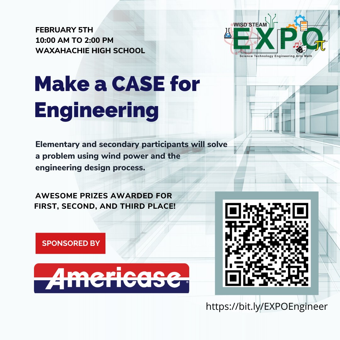 Sign-up for Make A CASE for Engineering: bit.ly/EXPOEngineer. #2022STEAMexpo