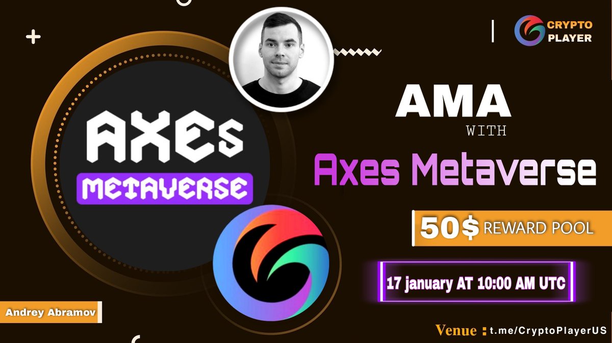 blockzeno's tweet photo. We are Glad To Announce our next  #AMA with Axes Metaverse

🗓 DATE:  17 January 2022
⏰TIME: 10:00AM  UTC
🎙️VENUE : https://t.co/Rr0FTYLmn6

🤑𝗥𝗲𝘄𝗮𝗿𝗱𝘀 𝗣𝗼𝗼𝗹 : 50 USDT

‼️Rules: 
📌 Follow us &amp; @AxesMetaverse 
🪅 Like &amp; Retweet
🔏 max 5 Quality Questions &amp; tag 2 friends https://t.co/3NYJllWY7q