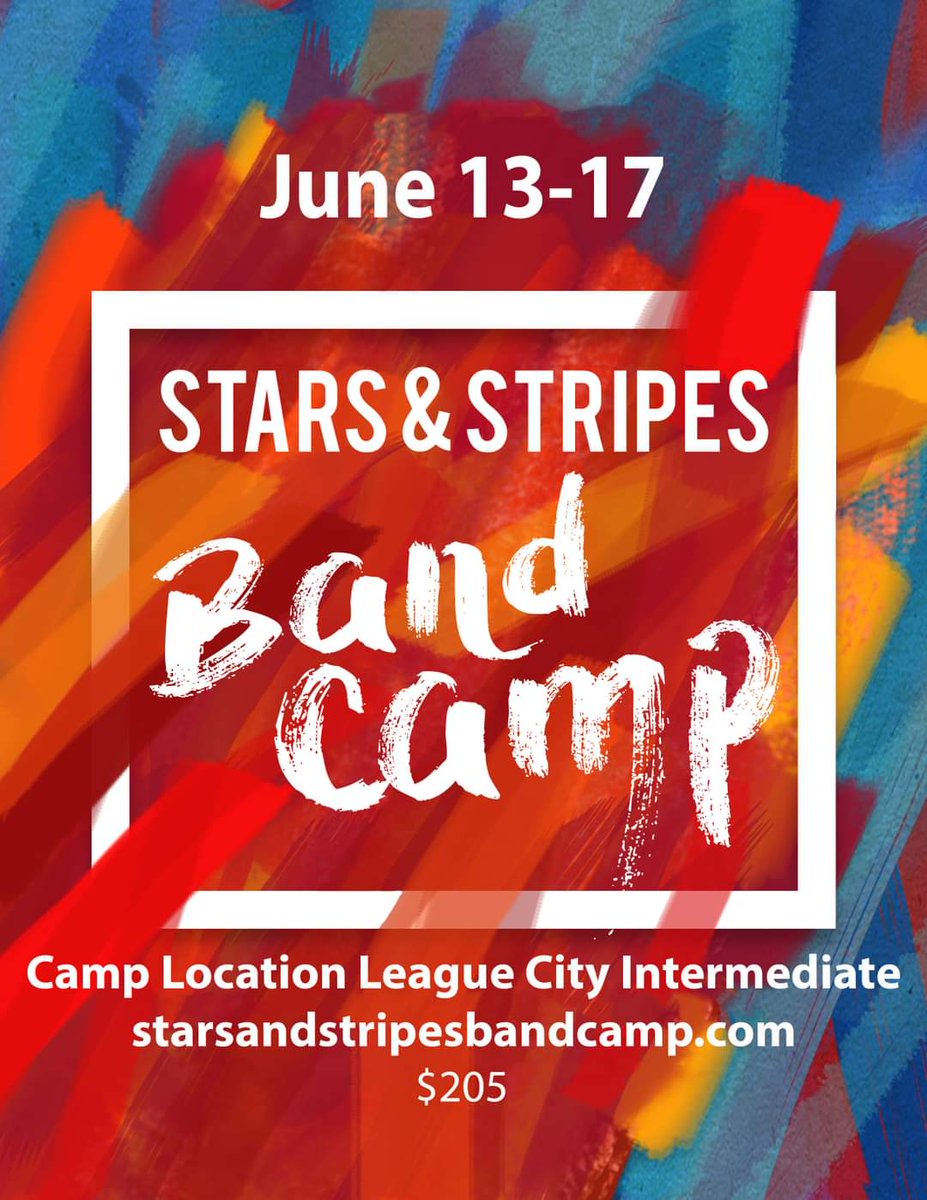 timberwolf_band's tweet photo. Stars &amp; Stripes Band Camp is back! Registration is now open at https://t.co/phw710G31E https://t.co/gTuI8sG6jY