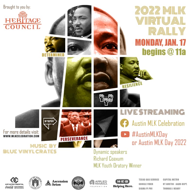 Warfield_UT's tweet image. Please help us share the new event flyer 🧡 @ATXMLK #AustinMLKDay