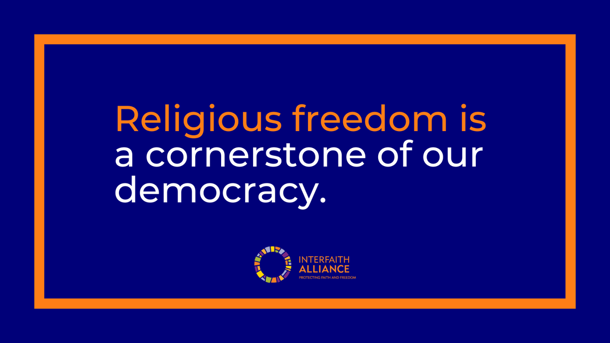 intrfthalliance's tweet photo. #ReligiousFreedomIs a promise of a more inclusive, more just democracy. https://t.co/SAHy2GtmyZ