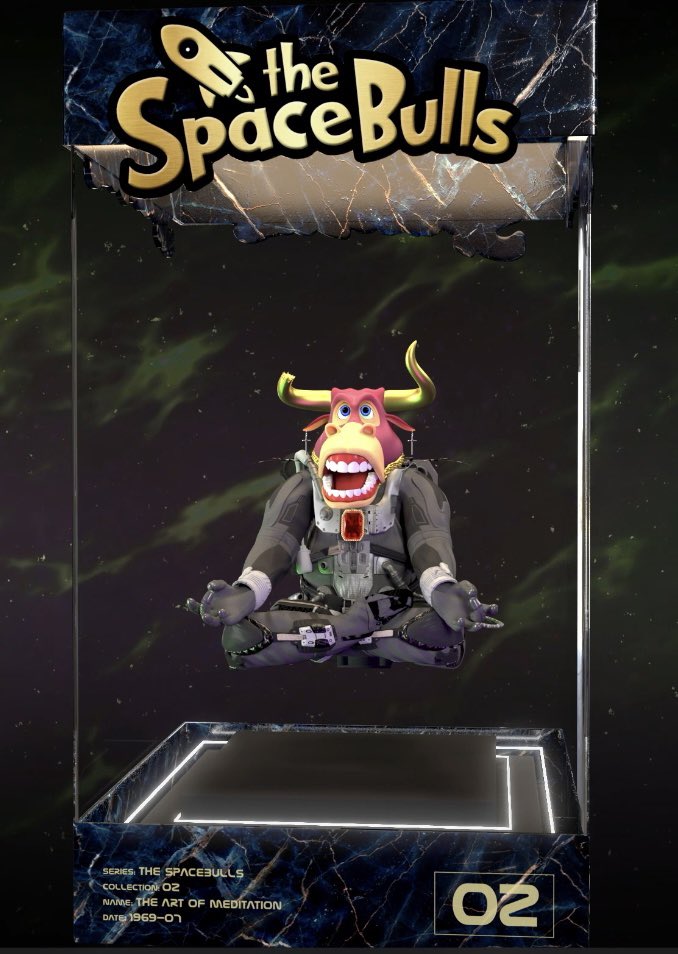 #thespacebulls <a href="/TheSpaceBulls/">The SpaceBulls NFT 🚀</a> love my newest member LFG ❤️🔥🚀#NFT #nftcollector #NFTartist #nft