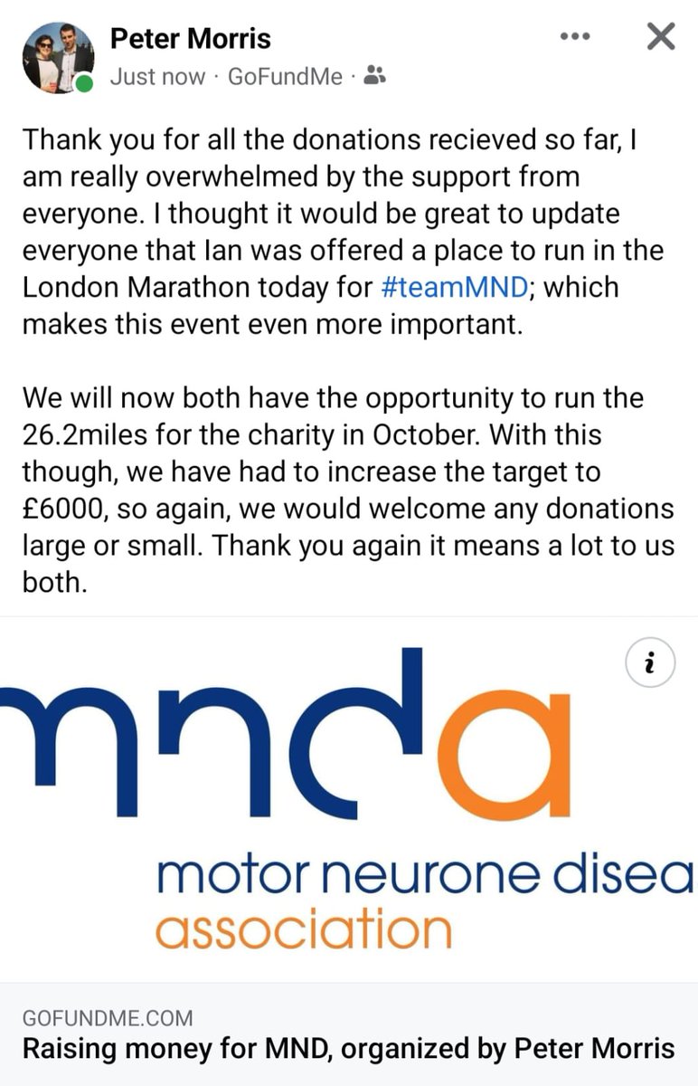 PeterMorris101's tweet photo. https://t.co/u3pFk3dJ2F #teamMND https://t.co/JnZYHFYEXy
