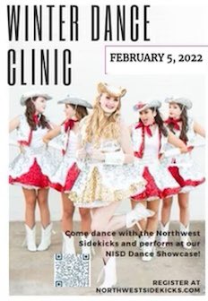 Reminder: our dance clinic was rescheduled to February 5th. We hope to see you there! ❤️
