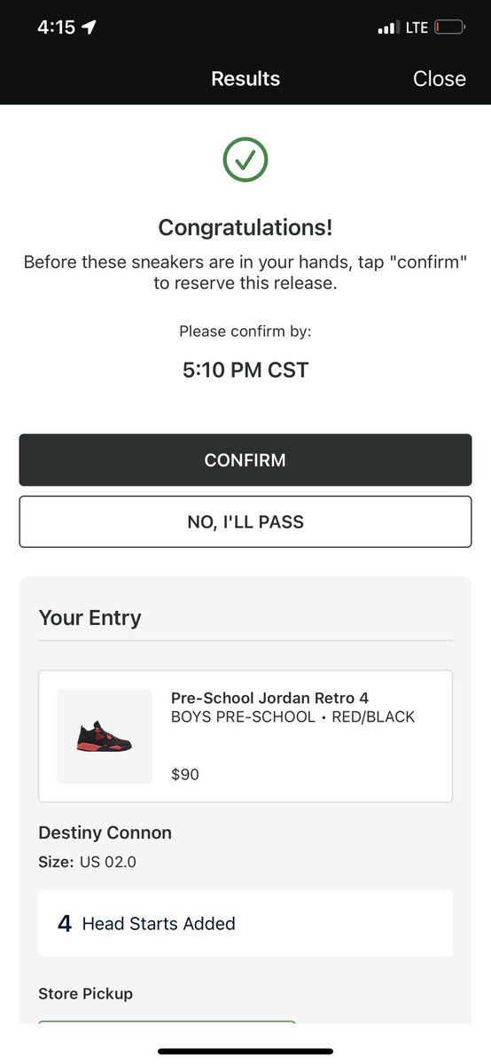 snkrqueen88's tweet photo. Anybody. I already hit on Hibbett Sports. #SNKRS #jordan4 #retro #kicks #sneakHerHead #redthunders #raffle https://t.co/wOl2FUE3WA