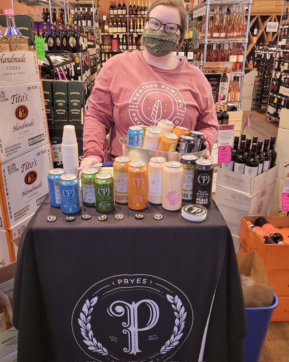 1stGrandLiquor's tweet photo. The weather sucks, come get a beer! @PryesBrewing is here with FREE SAMPLES from 4-7pm 🍻
#pryesbrewing #pryesbrewingco #pryesbeer #pryes #mncraftbeer #beertasting #freebeer #beermakeseverythingbetter https://t.co/57VAoCf72L