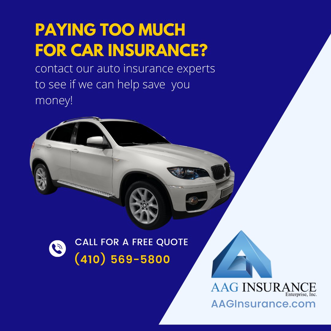 AAGInsurance1's tweet image. There is nothing worse than discovering you have been overpaying for auto insurance.  Read this article and give us a call for a free no-obligation insurance evaluation.    #AAGInsurance #AutoInsurance #BelAir AAGinsurance.com