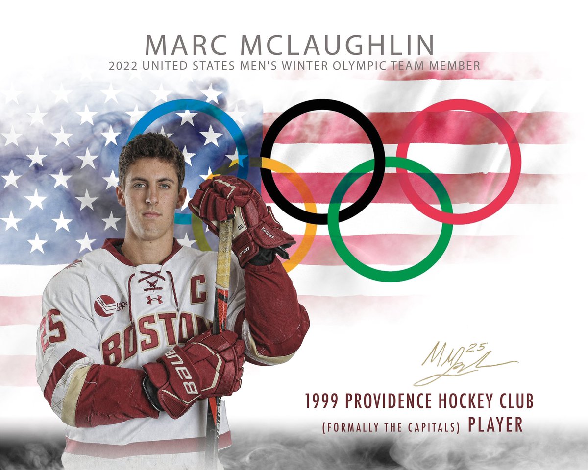 Congrats to Marc McLaughlin who played three seasons with the ‘99 PHC (Caps) team for being selected to the USA Olympic team!  PHC wishes him the all the best in the Olympics!!! Bring home the GOLD!!
