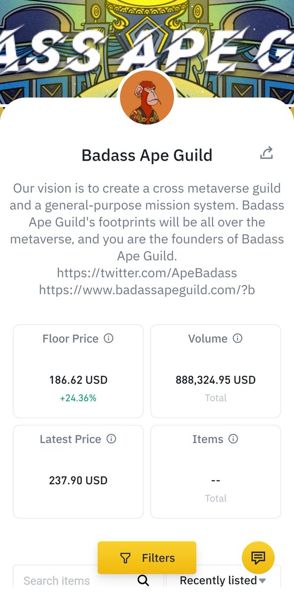 Anonymous_BAG_'s tweet photo. @CrazyLizardArmy @TheBinanceNFT Follow @ApeBadass on Twitter, the best ape community 😍 also buy your ape on :

https://t.co/xgePCqvov3

Or just mint yours in:

https://t.co/4KfRe0TchO

This proyect is growing up so fast, don't miss the opportunity. 🚀🌕 https://t.co/ExN8Pe8NPU