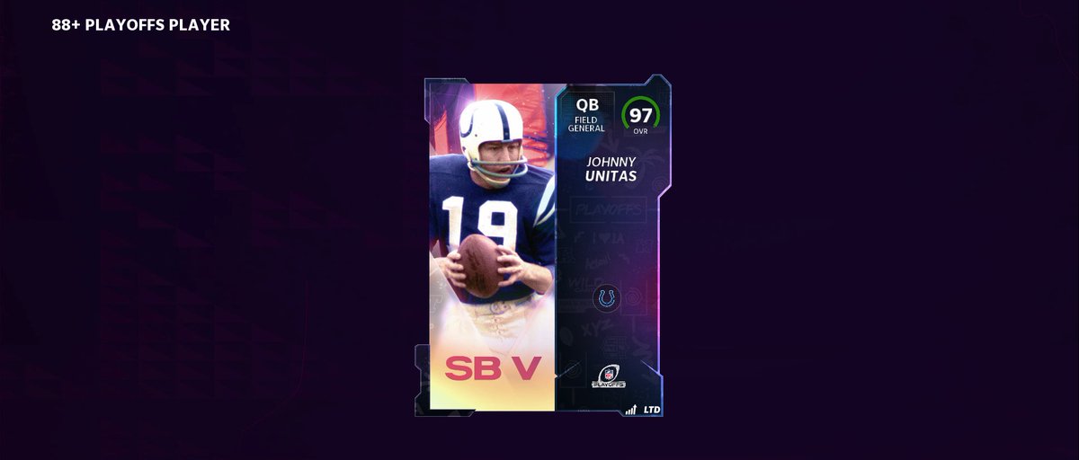 Gator_Nation__'s tweet photo. Unitas for sure in re rolls now https://t.co/EInnIvxa5Y