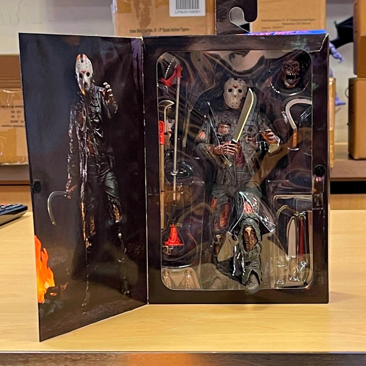 DorksideBoro's tweet photo. It might be the 14th but it's still a perfect Friday to pick up the new #NECAtoys #FridayThe13th #TheNewBlood Jason #ActionFigure! He won't be stalking the shelves for long!

#dorksidetoys #jasonvoorhees #necahorror #campcrystallake #neca #necaofficial #toystore https://t.co/aR8h7DG1NE